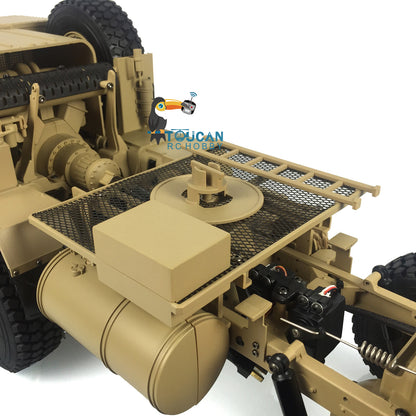 US STOCK 8x8 RC Military Truck 1/12 HG P802 Radio Control Car Metal Chassis Sounds Lights