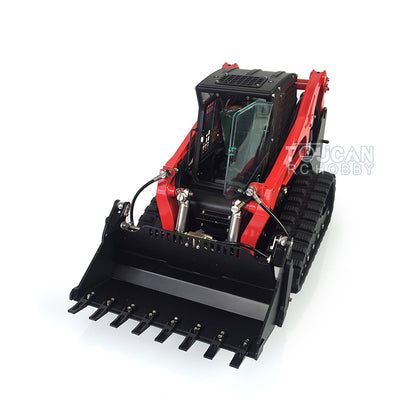 US STOCK LESU 1/14 Metal RC Hydraulic Aoue-LT5 Tracked Skid-Steer Loader RTR Model Lights