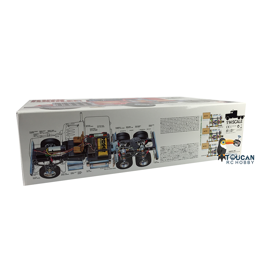 1/14 Scale 6x4 56301 RC Tractor Truck Model KIT 540 Brushed Motor Lorry Vehicles Unassembled & Unpainted Car