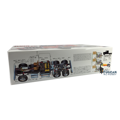 1/14 Scale 6x4 56301 RC Tractor Truck Model KIT 540 Brushed Motor Lorry Vehicles Unassembled & Unpainted Car