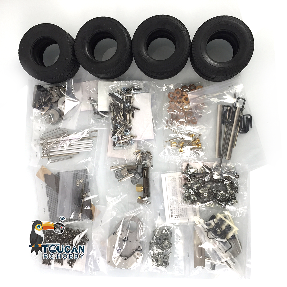 1/14 Scale 6x4 56301 RC Tractor Truck Model KIT 540 Brushed Motor Lorry Vehicles Unassembled & Unpainted Car