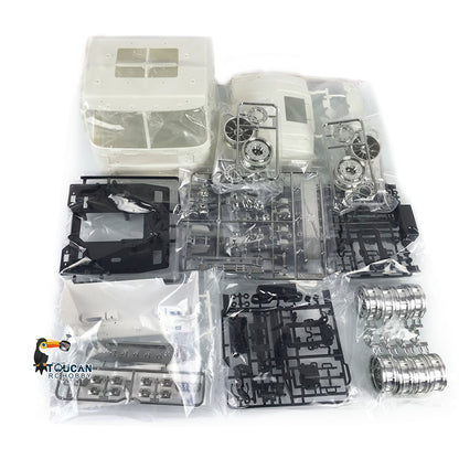 1/14 8x4 Unpainted Unassembled RC Tow Tractor Remote Controlled Truck Electric Cars Lorry Model DIY Motor