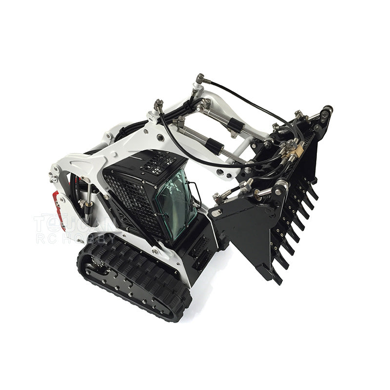 US STOCK LESU 1/14 Aoue-LT5 Tracked Skid-Steer Metal RC Hydraulic Loader RTR Model Lights