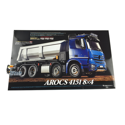 1/14 8*4 56366 Unassembled Unpainted 4151 4-axle RC Tipper Truck Remote Controlled Dump Car W/O Lifting Hobby Models