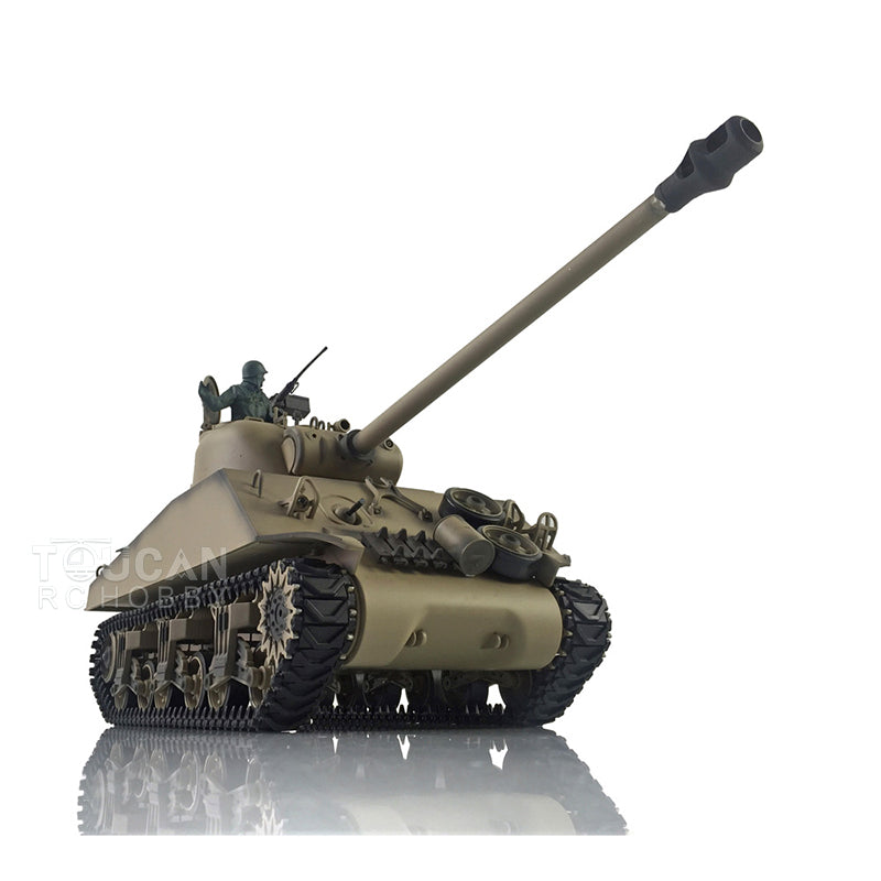 Second-hand 85%New Henglong 1/16 7.0 M4A3 Sherman RC Tank 3898