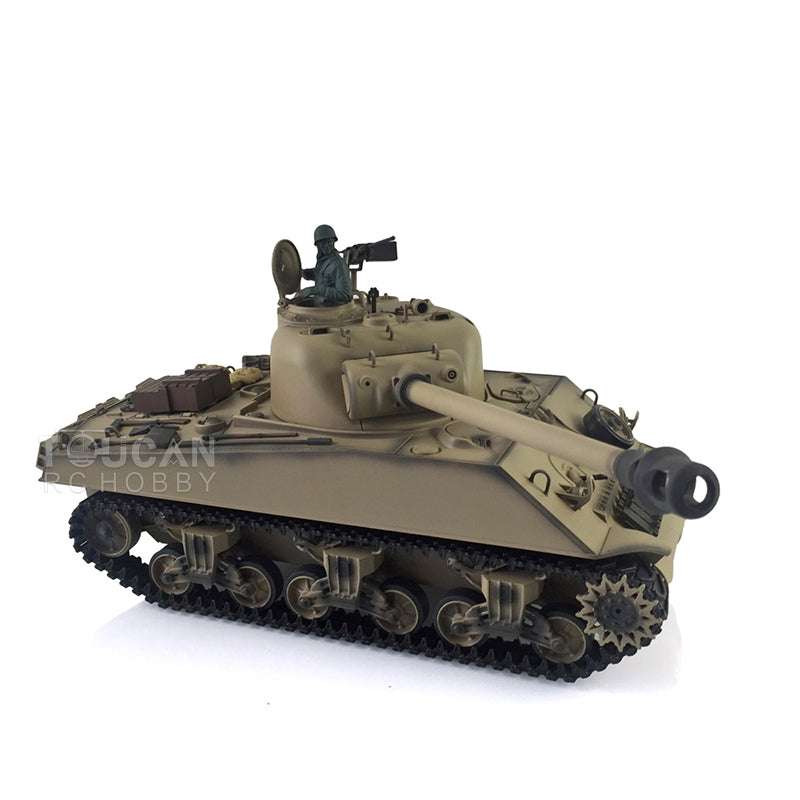 Second-hand 85%New Henglong 1/16 7.0 M4A3 Sherman RC Tank 3898