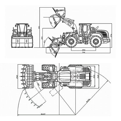 JDMODEL-88 1/14 RC Hydraulic Metal Wheeled Loader 870K