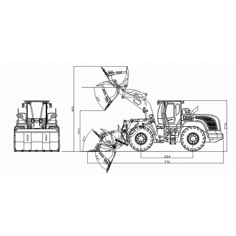 JDMODEL-88 1/14 RC Hydraulischer Metall-Radlader 870K