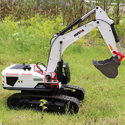 Fast Shipping 1/14 HUINA RC Metal Excavator Model Toys 1594 Radio Light Battery 22CH Sound