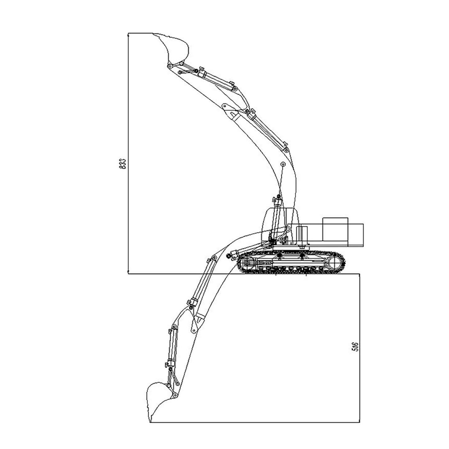 JDModel 1/14 360L EC360 V2 RC Hydraulic Excavator