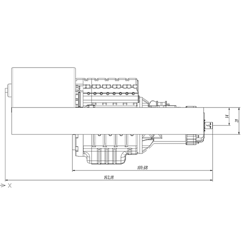 Moteur de boîte de vitesses automatique à variation continue JDM pour camion tracteur 1/14 RC TAMIYA LESU