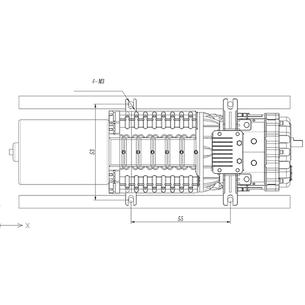 Moteur de boîte de vitesses automatique à variation continue JDM pour camion tracteur 1/14 RC TAMIYA LESU