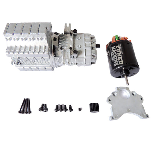 JDM Automatic Stepless Gearbox Motor For 1/14 RC Tractor Truck Car TAMIYA LESU