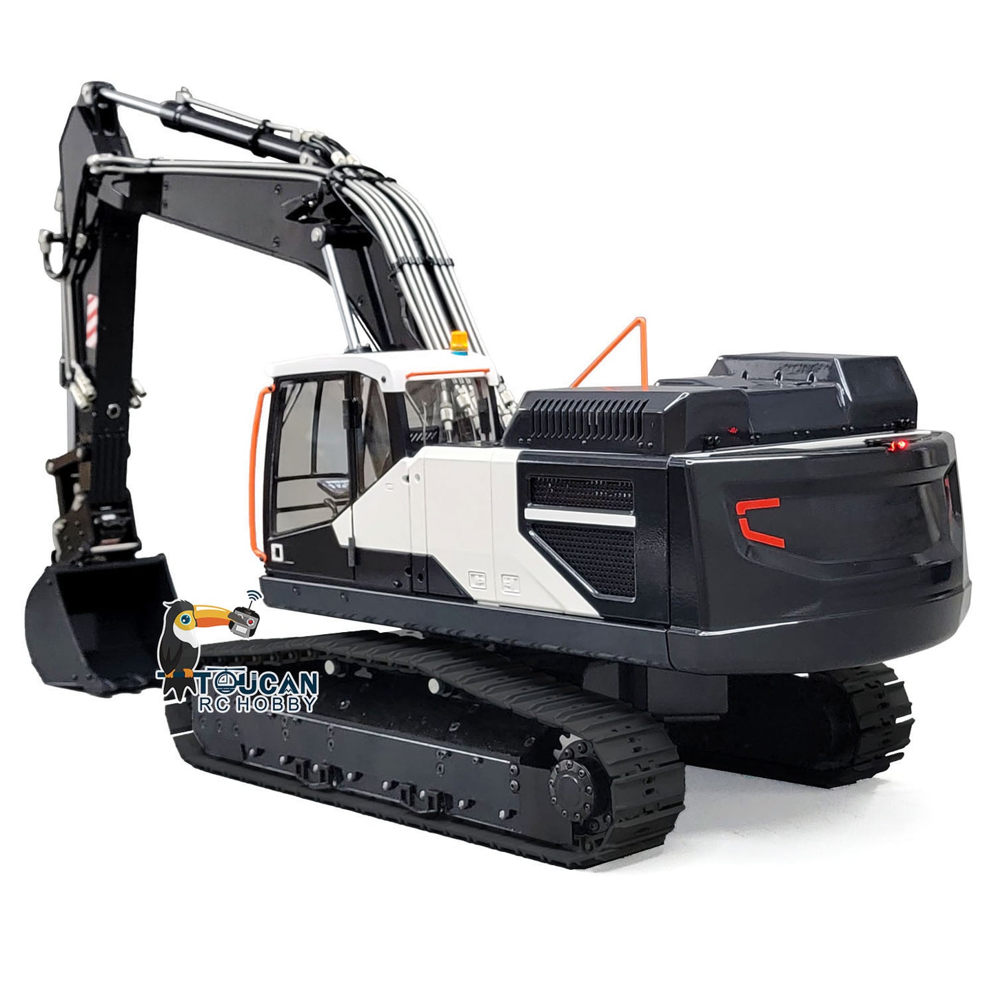 MTM 1/14 EC380 RC 2 Arms PNP Metal Hydraulic Tracked Excavator Digger With Ripper Tiltable Bucket