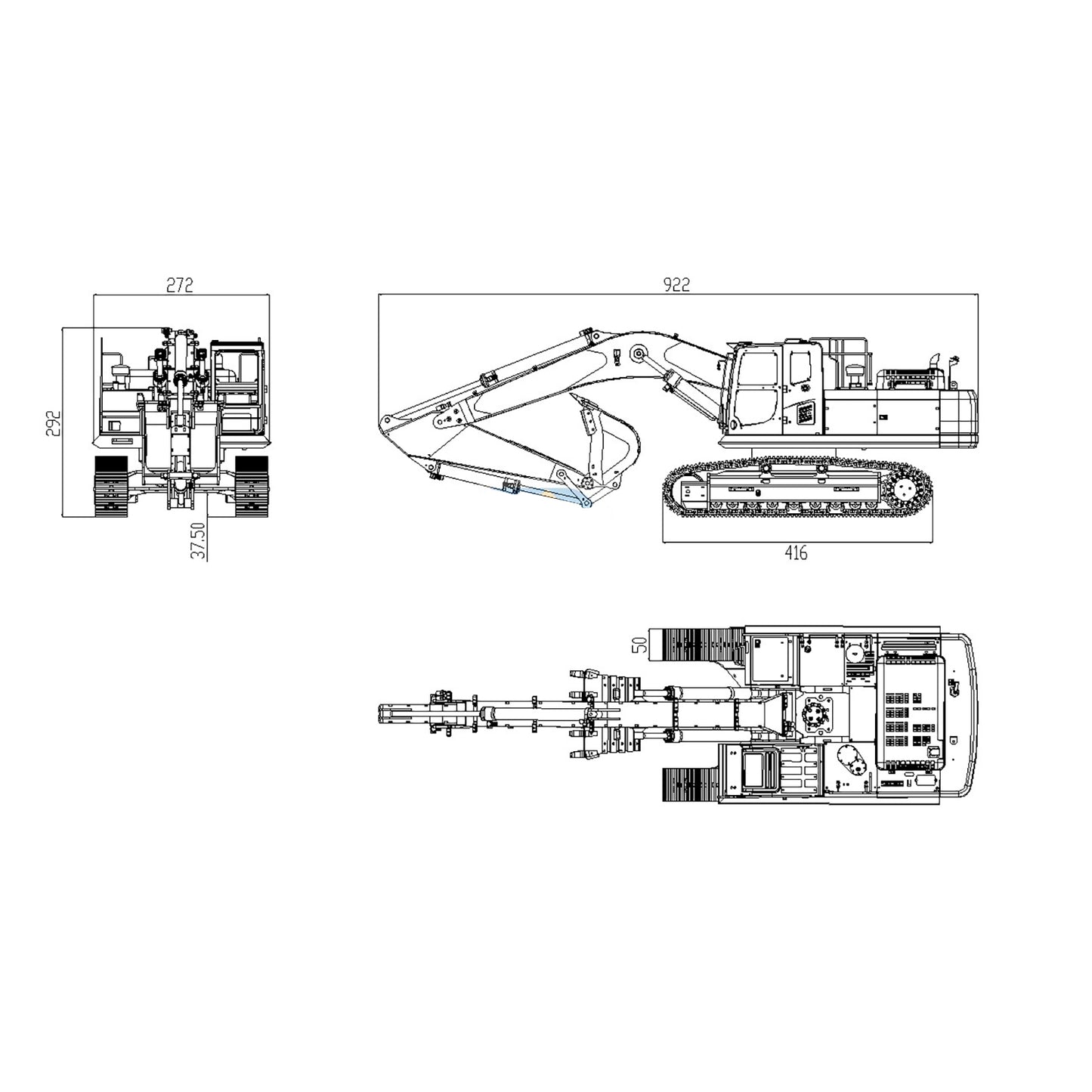 1/12 360 DIM-H3 Hydraulischer RC-Bagger