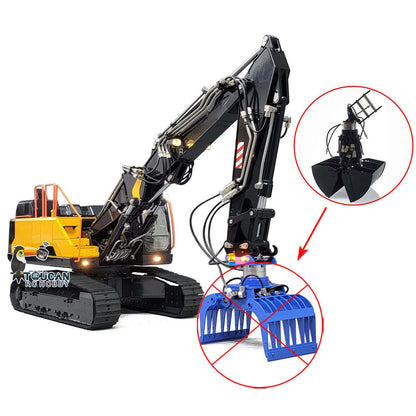 MTM 1/14 RC PNP EC380 3-Arms Metal Tracked Excavator Digger With Hydraulic Clamshell Bucket