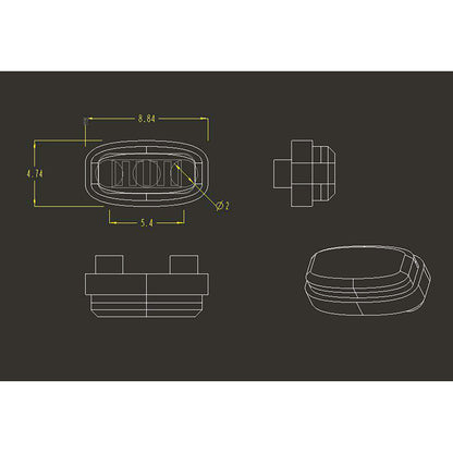 Grad LED Seitenschweller Licht Für 1/14 Tamiya 56323 RC Traktor Lkw