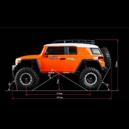 YIKONG YK4103 RC 1/10 voiture sur chenilles 4WD FJ