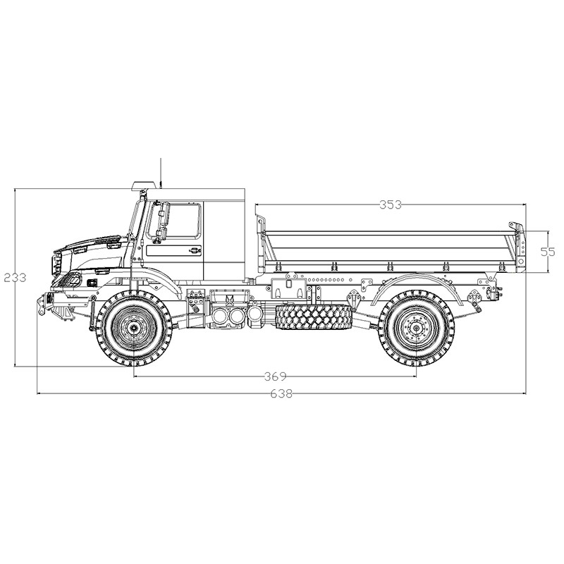 JDModel 1/14 JDM 178 4x4 Hydraulic RC Dumper