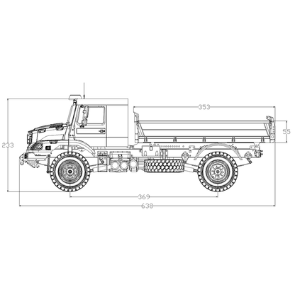 JDModel 1/14 JDM 178 4x4 Hydraulic RC Dumper