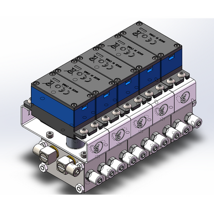 2CH/3CH/4CH/5CH/6CH Metal Directional Valve for 1/12 1/14 RC Excavator Loader Bulldozer Digger