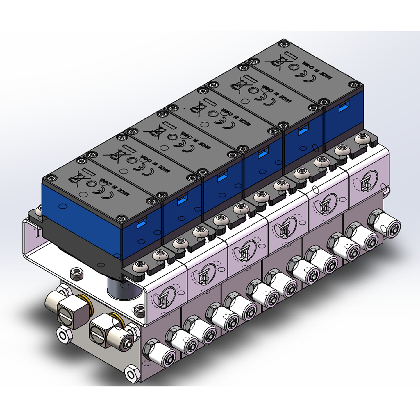 Vanne directionnelle en métal 2CH/3CH/4CH/5CH/6CH pour pelle, chargeur, bulldozer, excavatrice RC 1/12 1/14