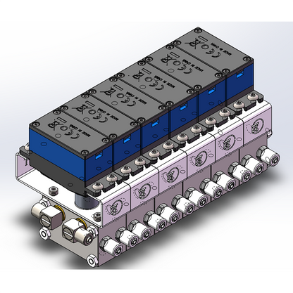 2CH/3CH/4CH/5CH/6CH Metal Directional Valve for 1/12 1/14 RC Excavator Loader Bulldozer Digger