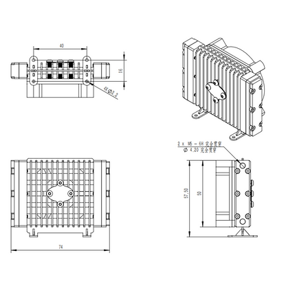 Metal Radiator Cooling Fan DIY 1/14 RC Hydraulic Excavator Loader KABOLITE K970