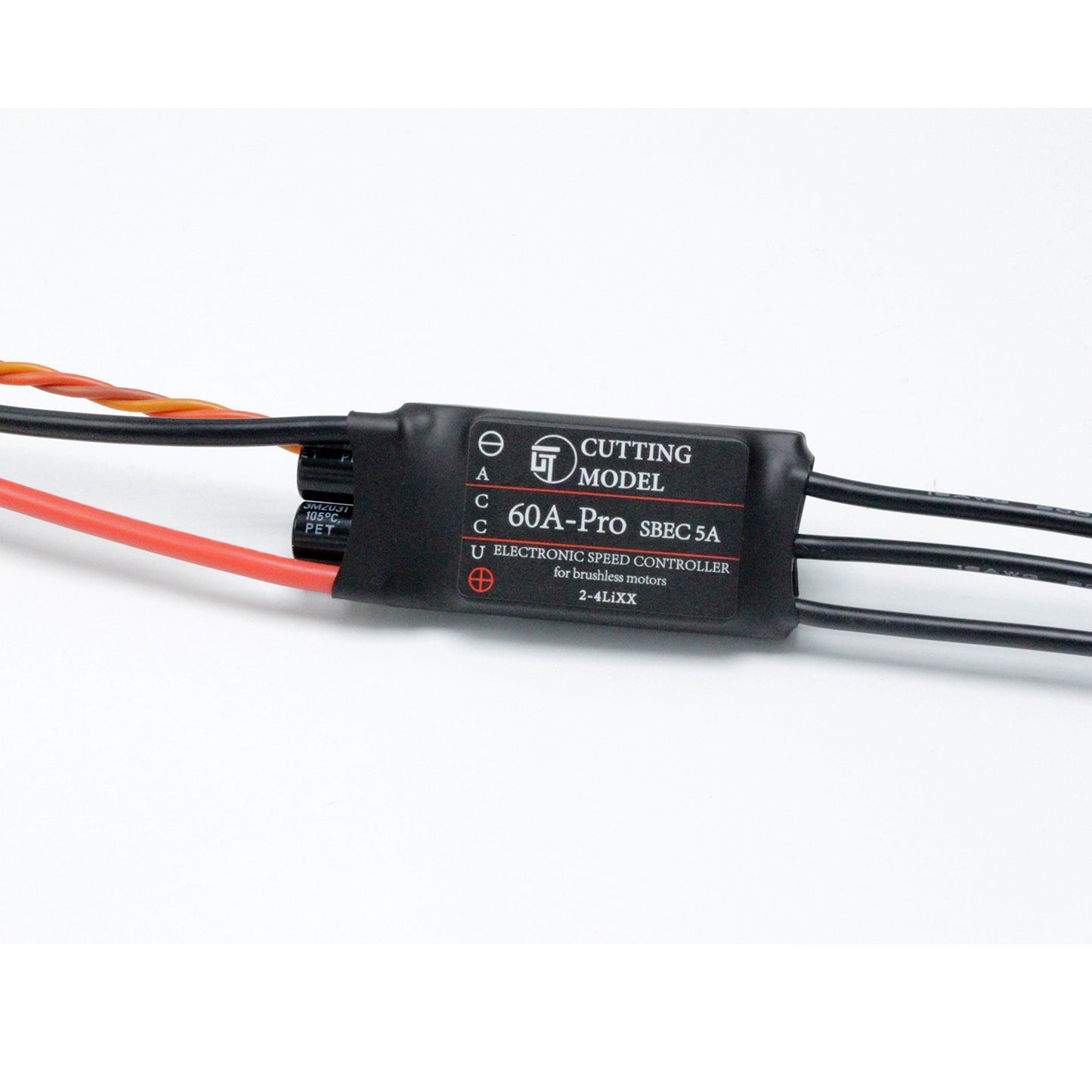 One-way 60A Brushless ESC for 5055 Pump 1/12 1/14 Hydraulic RC Excavator Dozer