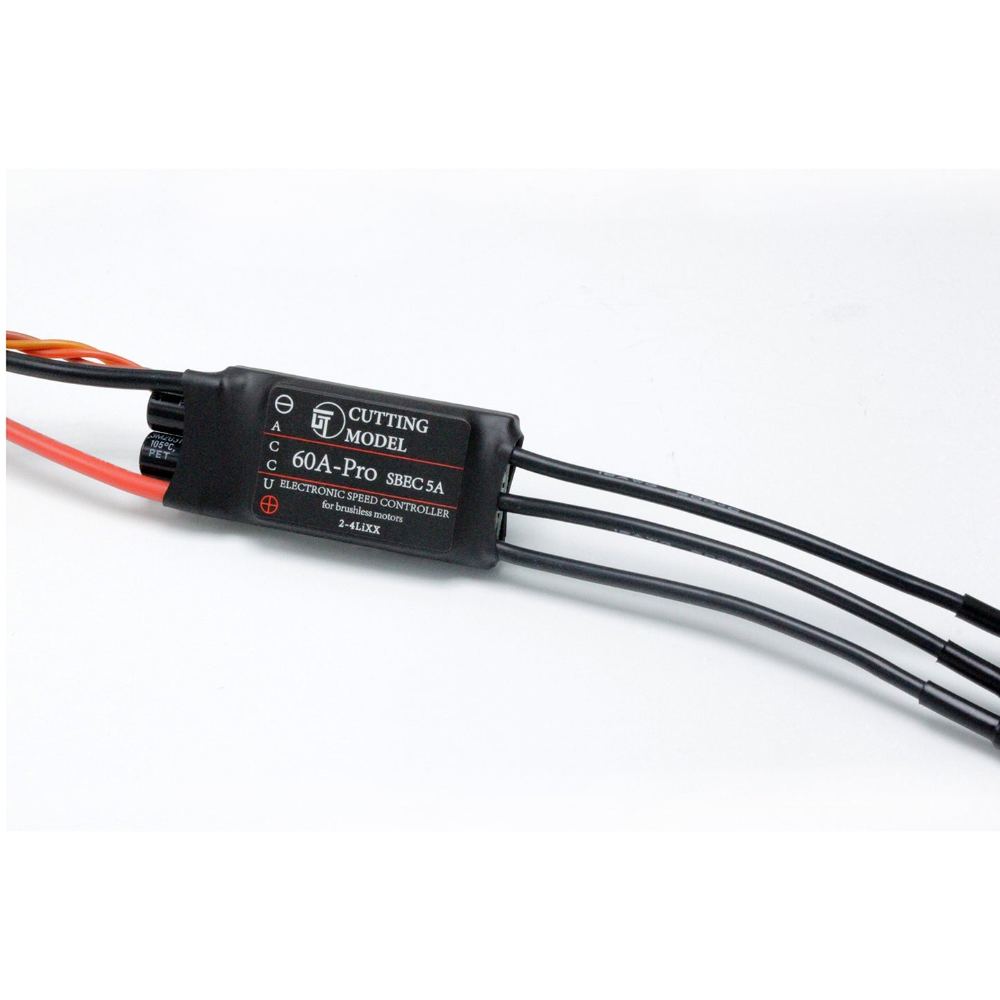 One-way 60A Brushless ESC for 5055 Pump 1/12 1/14 Hydraulic RC Excavator Dozer