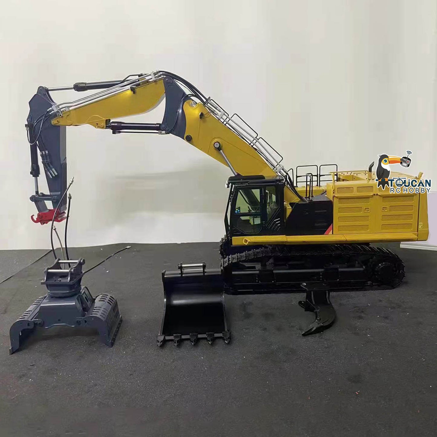 374 UHD 1/14 RC Hydraulic Demolition Excavator 3-section Boom RTR Digger Model