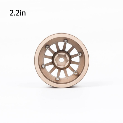 YIKONG Aluminum Alloy 1.9/2.2 Inch Wheel Hubs Tyres Tires for 1/10 RC Crawler Car Model Accessories