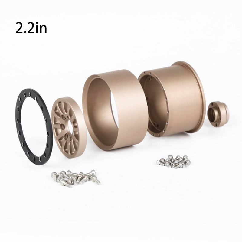 YIKONG Aluminum Alloy 1.9/2.2 Inch Wheel Hubs Tyres Tires for 1/10 RC Crawler Car Model Accessories