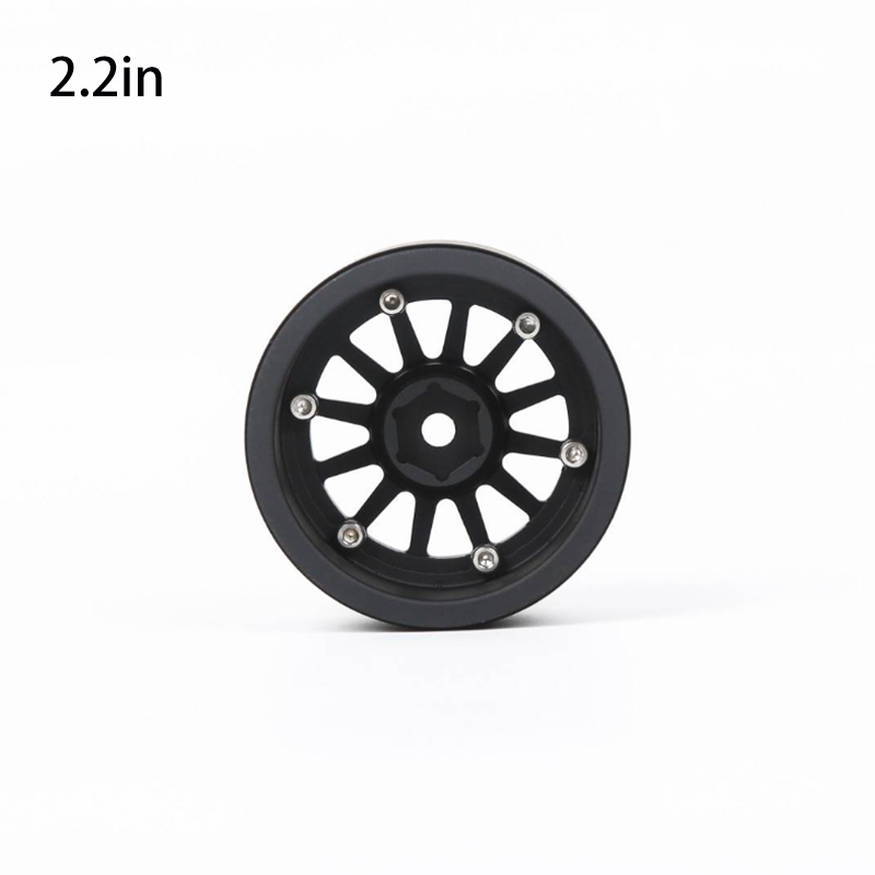 YIKONG Moyeux de roue en alliage d'aluminium 1,9/2,2 pouces Pneus Pneus pour accessoires de modèle de voiture sur chenilles 1/10 RC