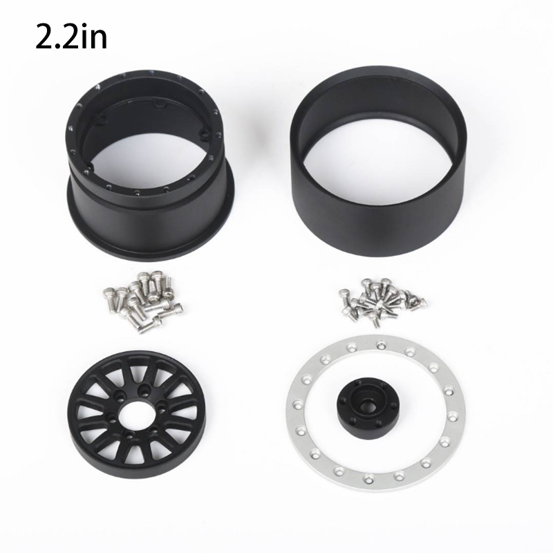 YIKONG Aluminum Alloy 1.9/2.2 Inch Wheel Hubs Tyres Tires for 1/10 RC Crawler Car Model Accessories