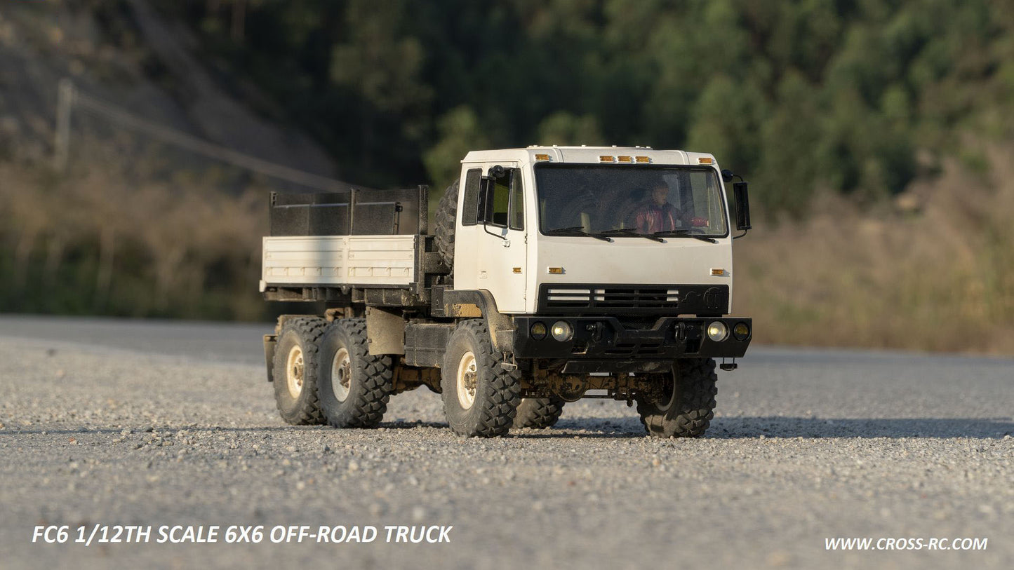 1:12 CROSSRC FC6 6WD RC Military Truck Off-road Crawler KIT
