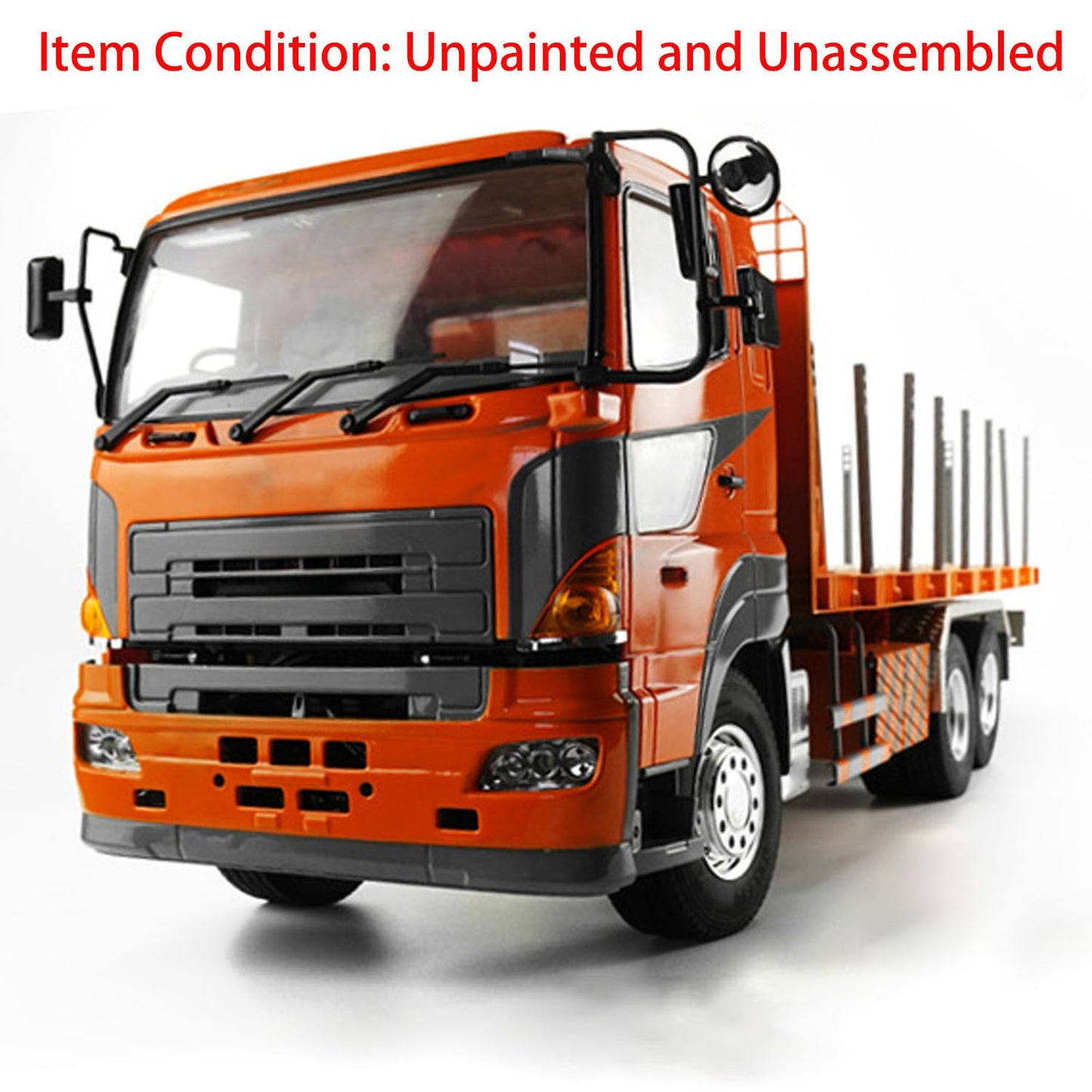 LESU 1/14 RC Model 6*4 Flatbed Lorry Trailer Tractor Truck Metal Chassis