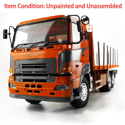 LESU 1/14 RC Model 6*4 Flatbed Lorry Trailer Tractor Truck Metal Chassis