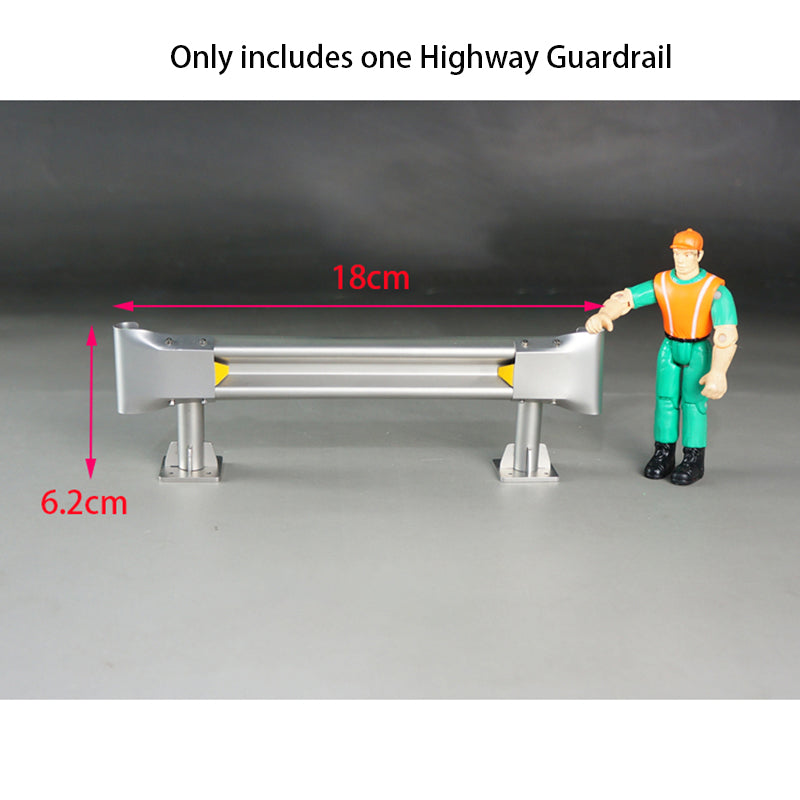 IN STOCK Metal Road Barrier Highway Fence Highway Guardrail for 1/14 RC Car Truck Off-road Vehicles Model