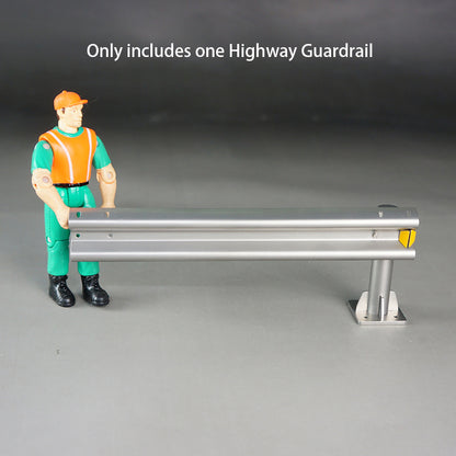 Metal Road Barrier Highway Fence Highway Guardrail for 1/14 RC Car Truck Off-road Vehicles Model