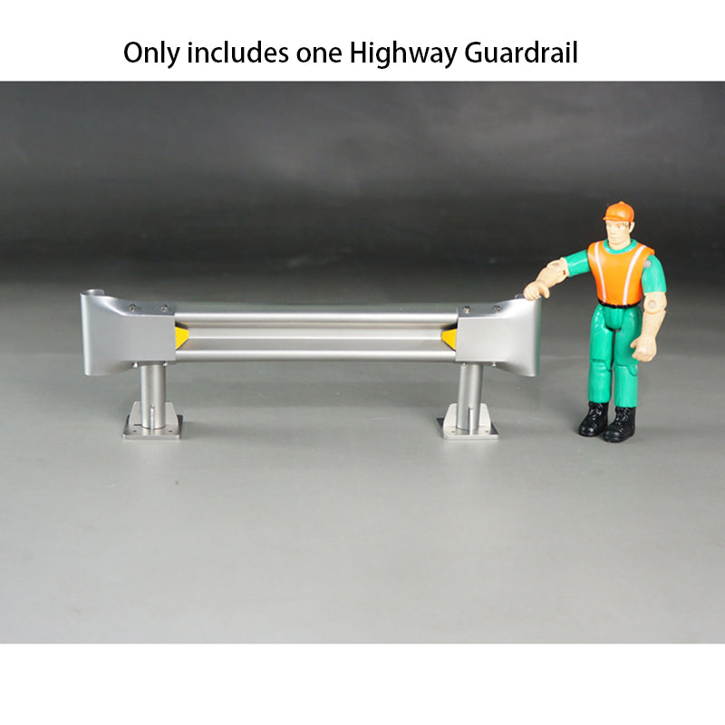 IN STOCK Metal Road Barrier Highway Fence Highway Guardrail for 1/14 RC Car Truck Off-road Vehicles Model