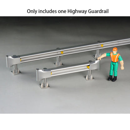 Metal Road Barrier Highway Fence Highway Guardrail for 1/14 RC Car Truck Off-road Vehicles Model