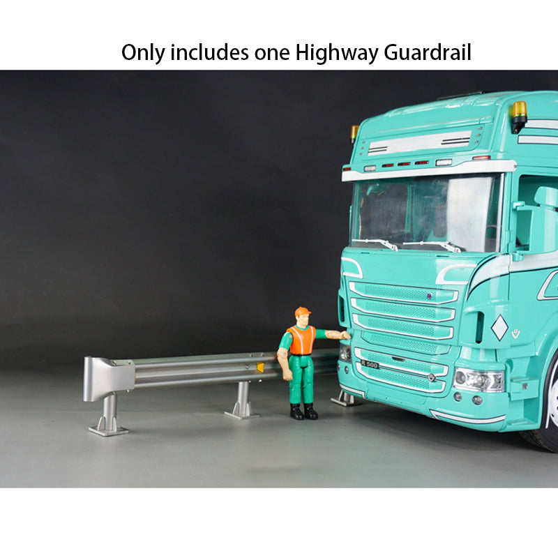 IN STOCK Metal Road Barrier Highway Fence Highway Guardrail for 1/14 RC Car Truck Off-road Vehicles Model