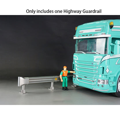 IN STOCK Metal Road Barrier Highway Fence Highway Guardrail for 1/14 RC Car Truck Off-road Vehicles Model
