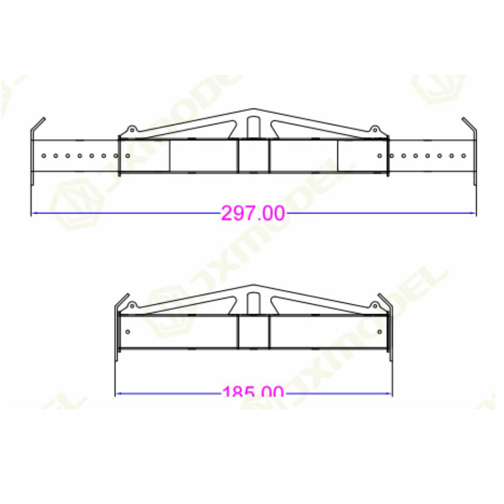 Teleskop Spreader B Für F1650 Kran 1/14 RC Hydraulik-LKW