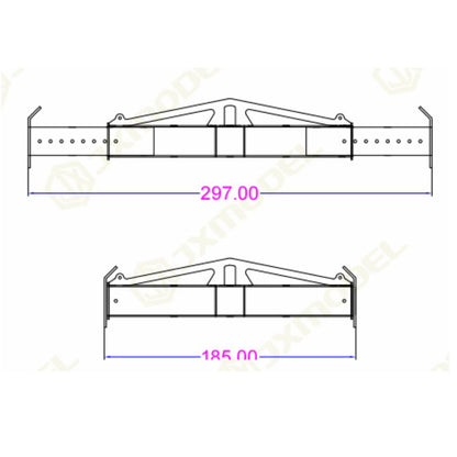 Telescopic Spreader B For F1650 Crane 1/14 RC Hydraulic Truck