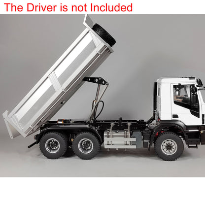 1/14 6x6 Hydraulischer RC Lackierter Zusammengebauter PNP LKW-Dumper Mit 2-Gang-Getriebe Sound-Licht-System