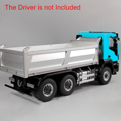 1/14 6x6 Hydraulischer RC Lackierter Zusammengebauter PNP LKW-Dumper Mit 2-Gang-Getriebe Sound-Licht-System