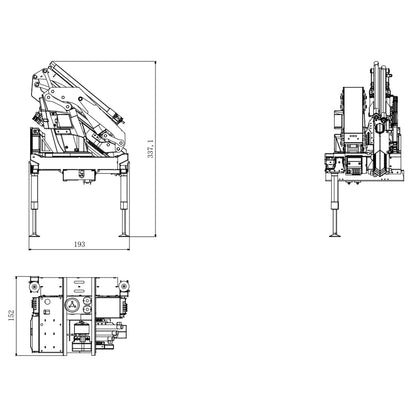 1/14 MD Modell 8x8 Hydraulischer PNP RC Kran-Kippwagen