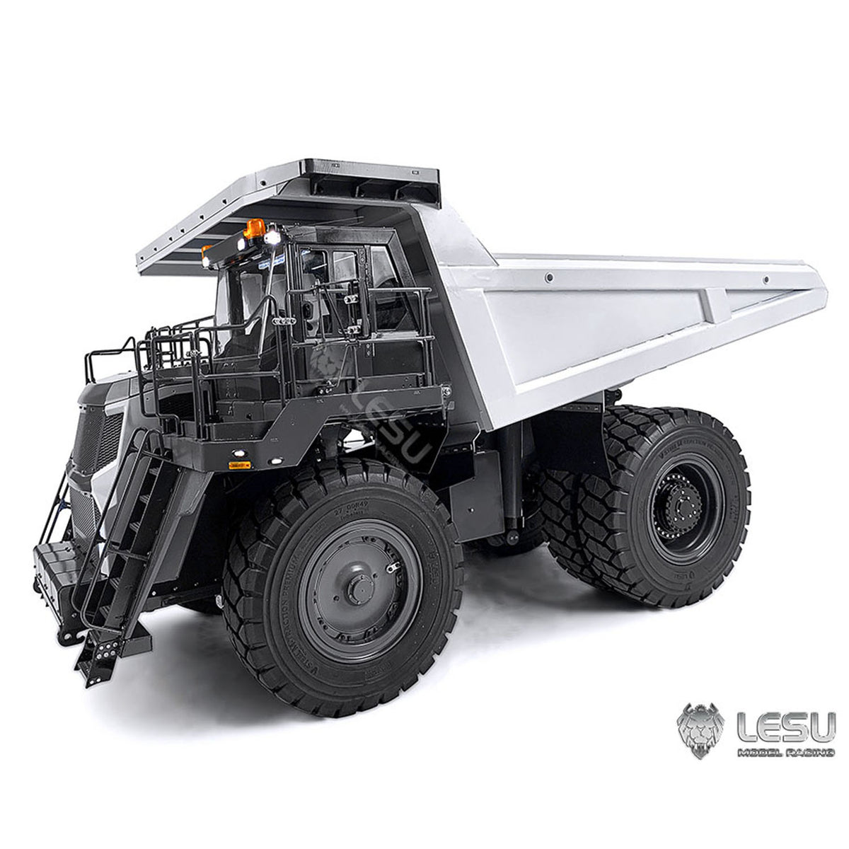 LESU Aoue R100E 1/16 Heavy Metal Hydraulic Mining Truck A0003 Dumper RC Mine Truck Model Motor ESC Servo Light System Model DIY
